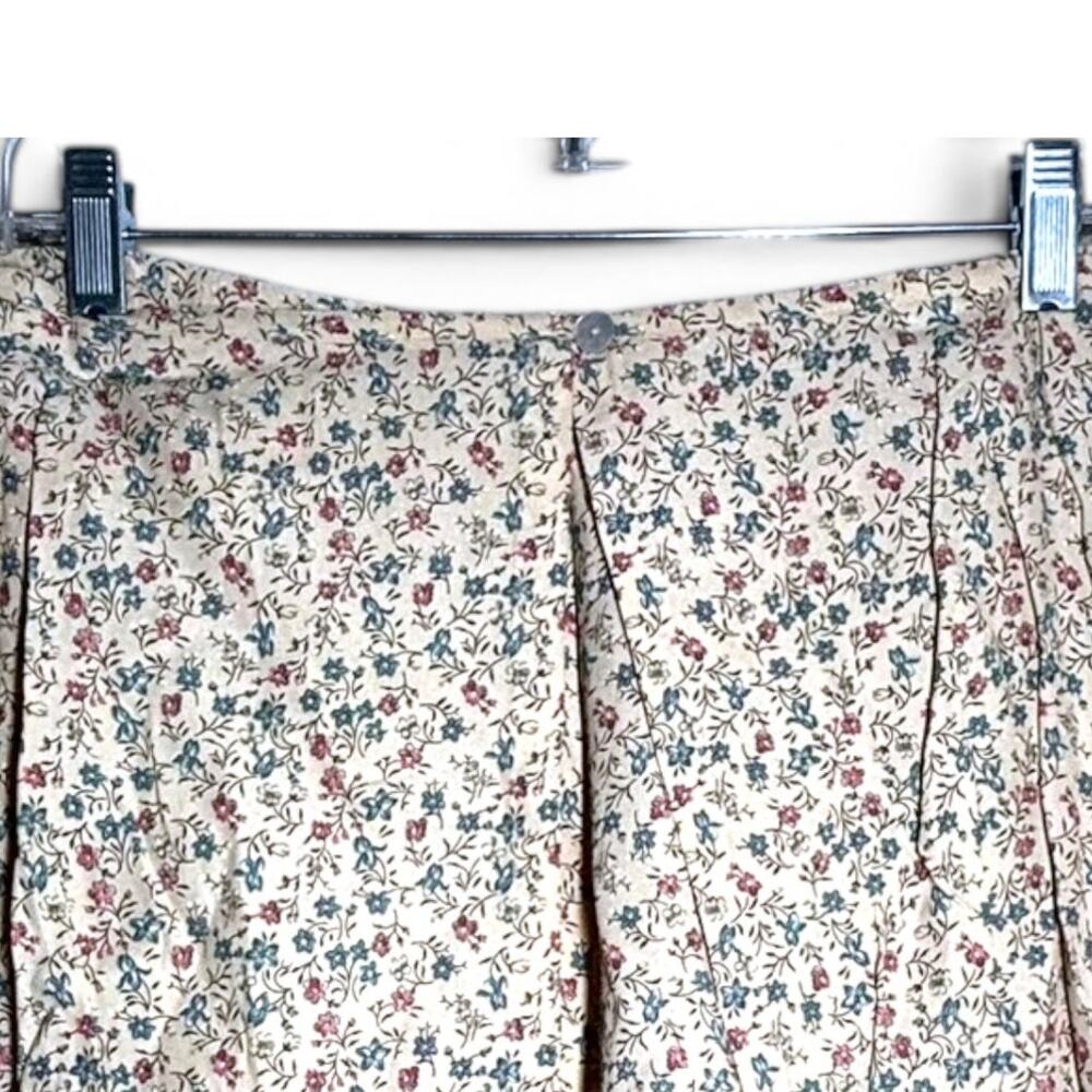 Vintage 90's Skort Skirt Short 14 XL Floral Cottage Core 1990's Express - Picture 5 of 5